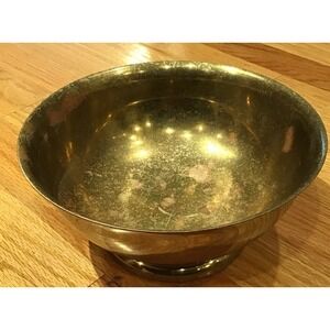 Vintage Baldwin Brass‎ Bench Mark Revere Metal Bowl 8" inch diameter Weathered